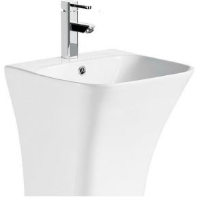 semi pedestal concealed basin